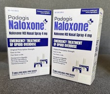 🏥 Nalaxone HCl Nasal Spray 4mg  (2 Single Doses) – Exp: 11/2028 LOT OF 2 BOXES picture