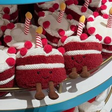 SALE Jellycat Amuseables Red Velvet Cake Plush Toy Birthday Dessert Gift NWT picture