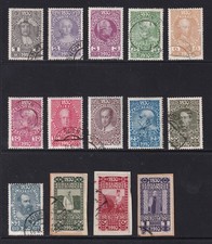 AUSTRIA 1910 Franz Joseph 80th Birthday selection SG 223-236 Used (CV £250) picture