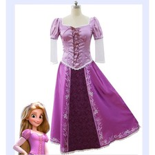 Tangled Rapunzel Princess Costume Fancy Dress Up For Halloween Fairytale Cosplay picture