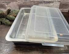 Vintage Air-Bake Insulated Double Walled Cake Pan with Handles with Fitted Cover picture