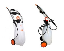 FIVO 4.23 Gallon Battery Powered Sprayer Hand Cart on Wheels for Lawn & Garden picture