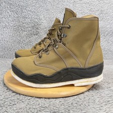 Hodgman Wading Boots Canvas Felt Sole Fly Fishing Mens 9 Vintage 19213 Flaws picture