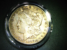 AU/UNC DETAIL 1890-S MORGAN SILVER DOLLAR BEAUTIFUL COLLECTOR GRADE COIN M-2198 picture