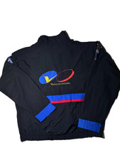 Vintage 90s Volvo Cannondale Motorola Cycling Windbreaker Jacket Embroidered M picture