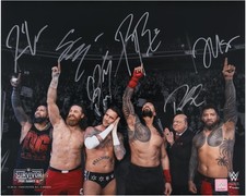 Reigns, the Usos, Zayn, Punk & Heyman Signed 16x20 2025 Survivor Series Photo picture