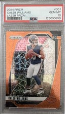 2024 Panini Prizm - Rookies Caleb Williams #301 Lazer Prizm (RC). PSA 10. Bears. picture