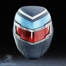 Vigilante Themed Peacemaker Cosplay Helmet Mask Magnet Ready. Unpainted picture