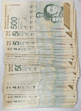 1/2 BUNDLE (50 PCS) 500 BOLIVARES DIGITALES 2023 2024 VENEZUELA USED PICK# 121 picture
