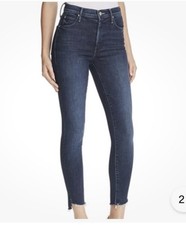 MOTHER The Stunner High Rise Ankle Step Fray in Disco Dolls Size 27 picture