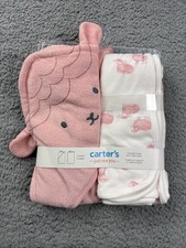 Carter's Just One You® Baby Girls' Sheep Hooded Bath Towel - Pink picture