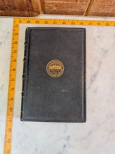 1879 Massachusetts Auditor's Report City Of Boston Leather Gilt Gift Book -Nice picture