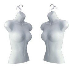 New Female Torso Mannequin Form- White 2PK picture