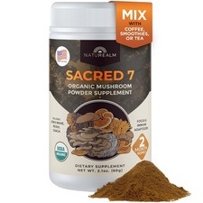 Sacred 7 Organic Mushroom Powder Supplement | 60-Day Supply | 7-in-1 Blend with picture