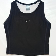 Vintage Y2K Nike Embroidered Athletic Cropped Tank Top picture