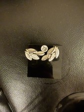 Vintage Signed Crown Trifari Clip-on Silver Earrings  picture