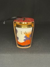 Starbucks 2015 LA Christmas Ornament Ceramic Coffee Cup Las Angeles Gold Lid New picture