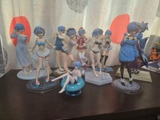 Re Zero Rem Figure Lot 10 Pieces Collectible Anime Figures Authentic Japan picture