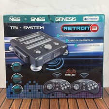 Hyperkin Retron 3 Black Gaming Console NES, SNES, SEGA GENESIS - OPEN BOX picture