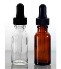  1/2oz Amber (15ml) Boston Round w/Child Resistant dropper ( 144 pcs) picture