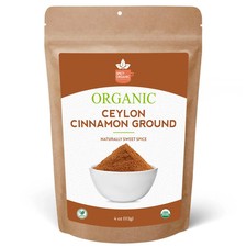 Spicy Organic Ceylon Cinnamon Ground Powder 4 oz | USDA Organic picture