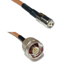 RG400 MINI UHF FEMALE to N MALE RF Cable FAST-SHIP LOT picture