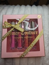Juicy Couture 4-Piece Luxurious Lip Gloss Set Rhinestone Caps picture