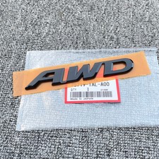 GENUINE/Black AWD Badge Rear Trunk Emblem FOR HONDA HRV CRV PILOT RIDGELINE picture