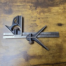 Vintage Starrett Combination Square + Center Head & No. 4 6