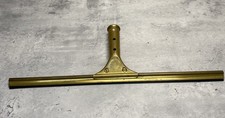 Vintage Ettore 17.5” Brass Window Squeegee Cleaner Dryer Oakland, Calif. USA picture