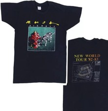 Vtg Rush Signals New World Tour 1982 Double Sided T-Shirt Black S-5XL picture