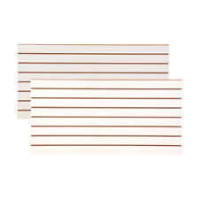 4 ft x 2 ft Horizontal White Slatwall Easy Panels (24