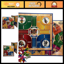 Magnetic Colombian Parques Game - 50x50cm, Foldable, Double-Sided, 4-6 Players picture