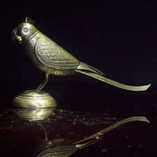 Antique Silver Parrot Scent Bottle Middle Eastern, Persian, Islamic picture
