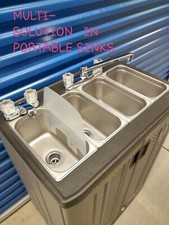 Portable Sink Mobile Concession 4 - compartment Hot Water w/Hand Wash Sink picture