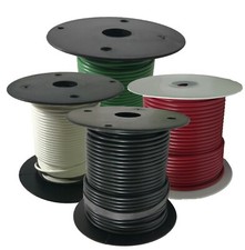 Electrical Primary Copper Wire 12 Gauge 25 100 & 500 FT Lot - 14 Colors - USA picture