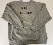 True Vintage Prison Crewneck 90s Stencil Ink Printed  Gray Sweatshirt Sz XXL  picture