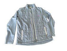 KJUS Men’s Large/52 Regulator Hybrid Golf Jacket Atlanta Blue Full Zip Quilted picture