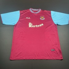 Authentic Original Fila West Ham United Home Shirt 2001/2002 Men’s XXL (1780) picture
