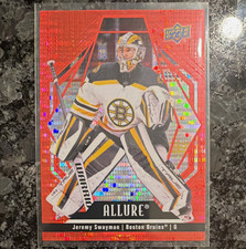Upper Deck Allure Red Rainbow Autographs Jeremy Swayman #93 Bruins 2022-23 picture