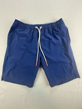 Bonobos Swim Trunks Mens Medium Blue 9 Inch Inseam Lined Drawstring Swim Shorts picture
