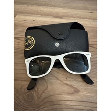 Ray-Ban Wayfarer Sunglasses White Black Two Tone Hand Made in Italy with Case picture