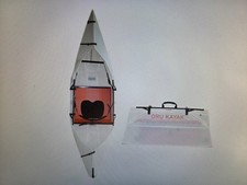 Oru Kayak Lake+ with adjustable seat and footrest, white and orange, NEW IN BOX picture
