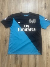 2011-12 Arsenal Away Shirt Arteta #8 Nike Large 125th Anniversary EPL Jersey picture