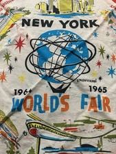 Vintage 1964-1965 Worlds Fair Silk Scarf picture