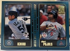 Ichiro Suzuki & Albert Pujols | 2001 Topps Traded & Rookies #T99 RC picture