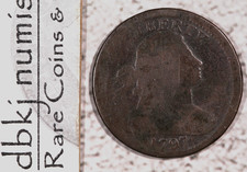 1797 - Draped Bust Large Cent 1¢ - Reverse of 1797 with Stems - AG to Fr picture