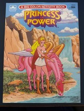 VTG 1986 She-Ra Princess of Power Golden Coloring Activity Book Mostly Unused picture