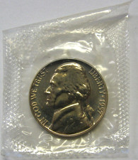 1957 Jefferson Nickel Gem Proof IN ORIGINAL CELLO picture
