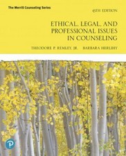 Ethical, Legal, And Professional Issues In Counseling, Soft cover, 6th Edition  picture